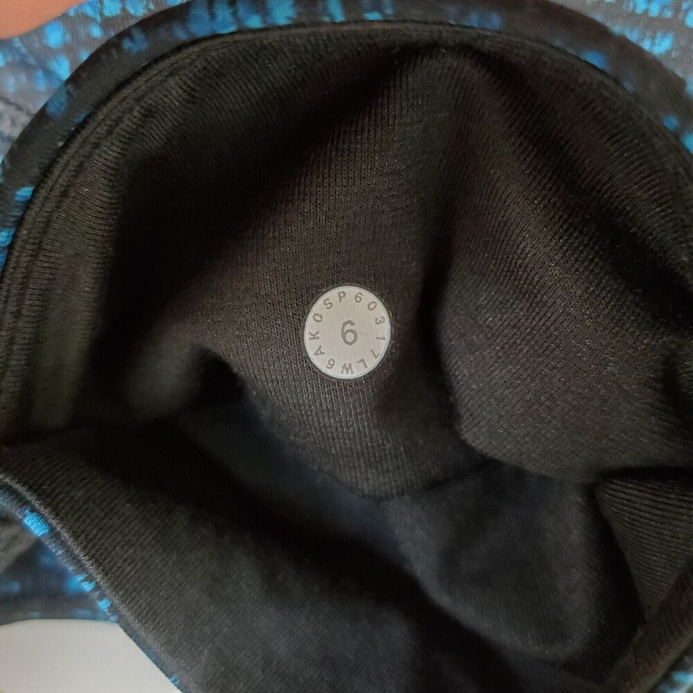 Lululemon Train Times Crop Leggings Size 6 Pulse Capri Black Blue 17" - Picture 4 of 8